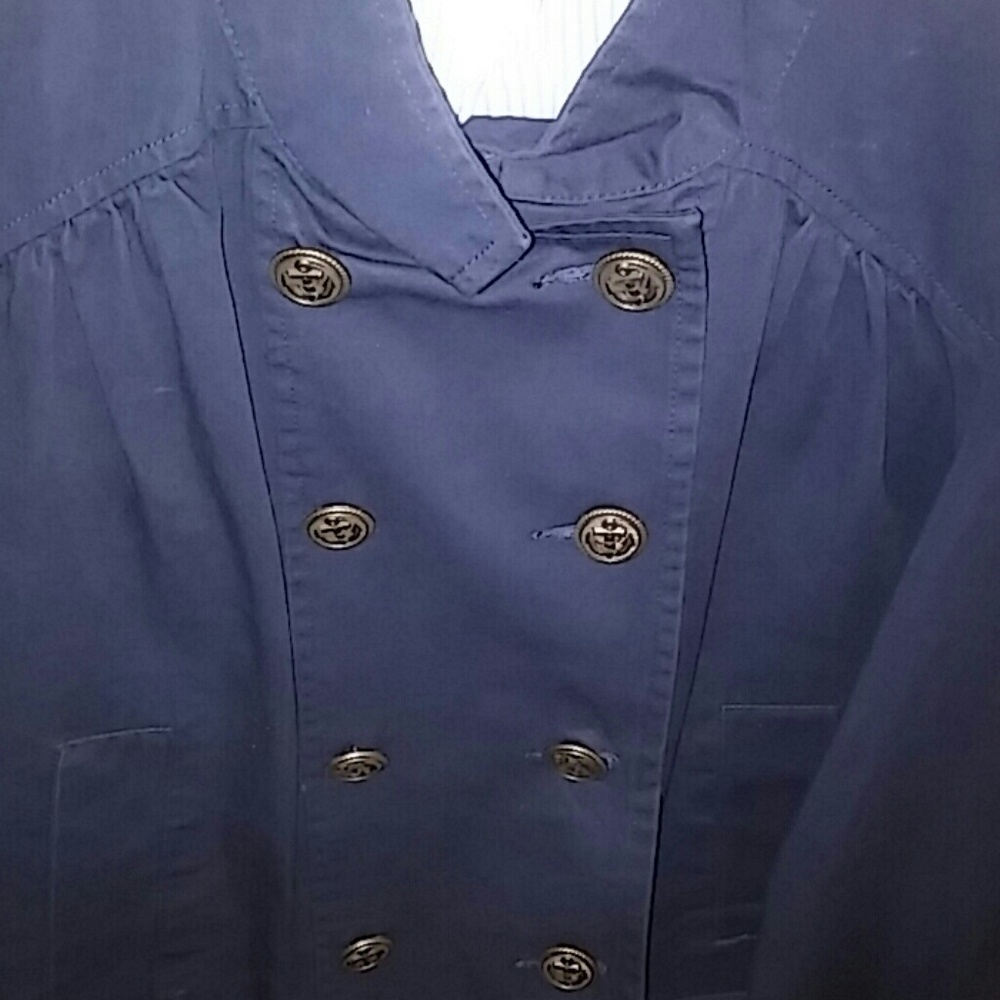 Denim Button-Down Blue Jacket With Lining - image 2